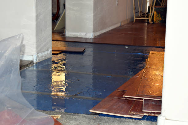 Professional Burst Pipe Water Damage technician working in Bedford, OH